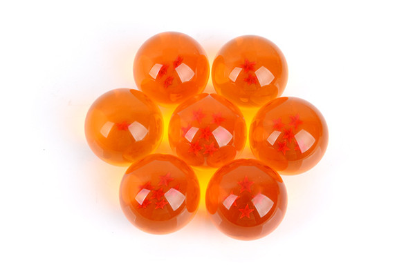 New Animation DragonBall orange and blue 7 Stars about 3.5CM Super Saiyan Dragon Ball Z Complete Set Box toys 7pcs/ box