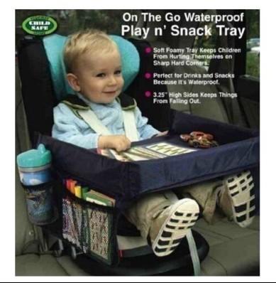 Baby Toddlers Car Safety Belt 5 Color Travel Play Tray waterproof folding table Baby Car Seat Cover Harness Buggy Pushchair Snack lin3114