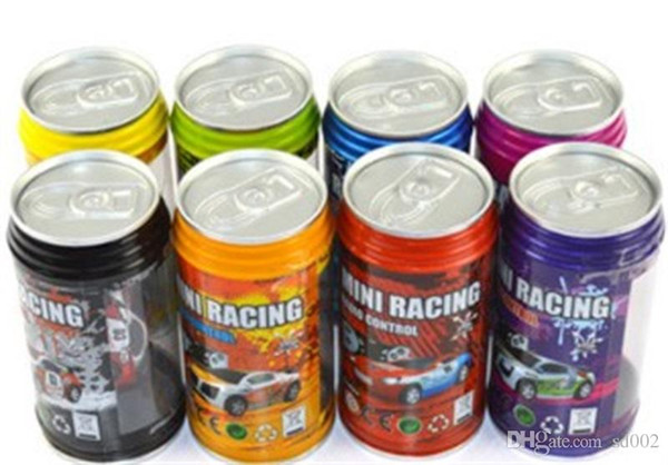 Remote Control Car Coke Cans Kids Toy Resistance Fall Crashworthiness Portable Small Vehicle Children Toys Gift Practical 24mb cc