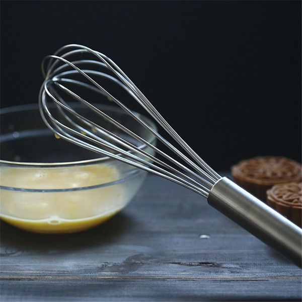 Stainless Steel Egg Beater Spiral Wire Whisk Mixer For Baking Cooking Tools Milk Egg Cream Whisk Cook Tools Kitchen AccesoriesII-197