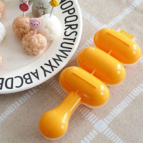 1 Set Rice Ball Molds DIY Ball Shape Sushi Maker Mould Seaweed Cutter Rice Ball with Spoon Kitchen Mold Tools