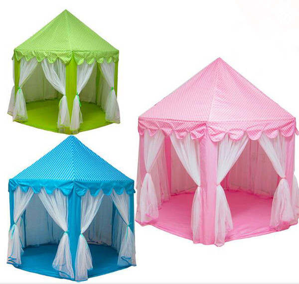 Large Princess Castle Tulle Child House Game Selling Play Tent Yurt Creative Develop Outdoor Indoor Lights Balls Toys