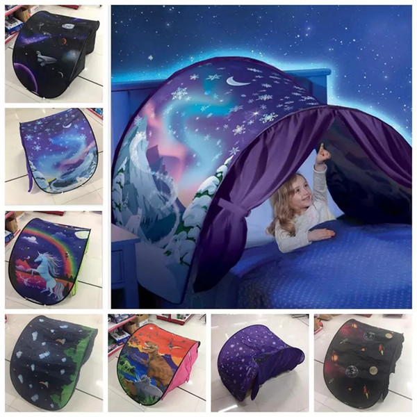 Top Quality ! 80*230cm Kids Dream Tents Folding baby sleeping Tent children games play Fantasy Mosquito Net tents Without Night Light