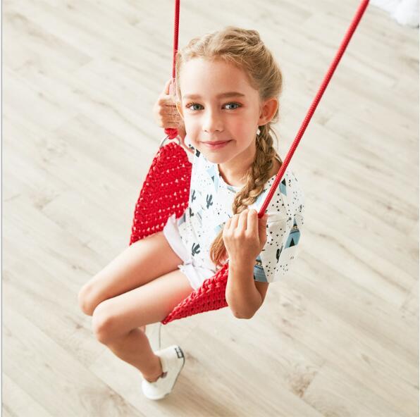 Nylon net rope knitted swing Children's Swings Indoor Sensory Swing for Children's Toys Portable swings seat baby rope net swing chair