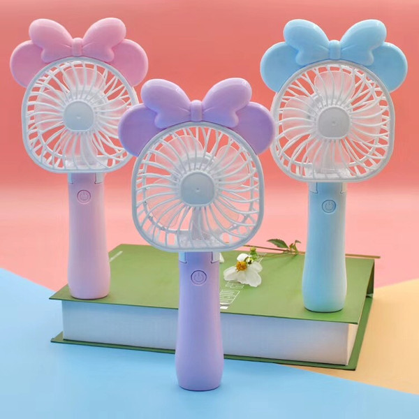Mini Folding Portable Cartoon Fan USB Rechargeable Handheld Air Cooler Cooling Fan Kids Gifts Toys FFA174 30PCS