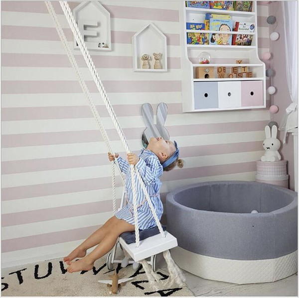 Indoor swing Wooden indoor children's swing Children's room decoration creative new toys Children's room swing