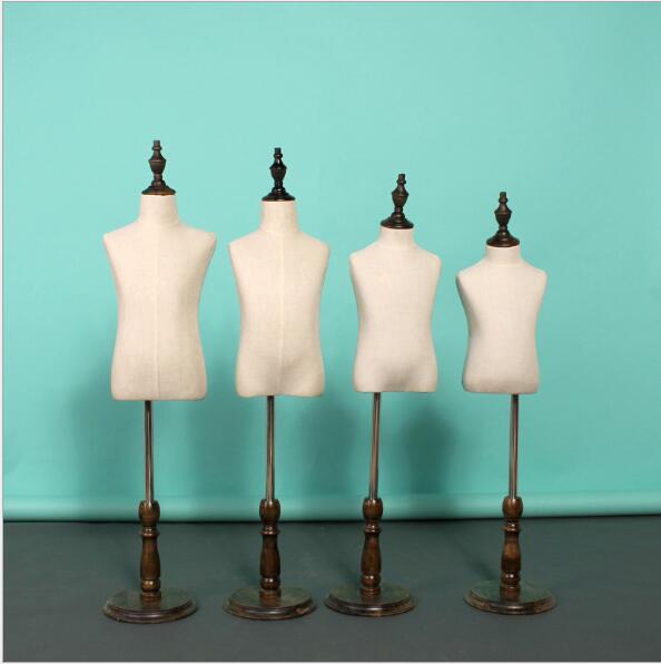Children's model props Full-Body Clothing Shop Model Display Frame for Children's Wear Half-length children's model body window props