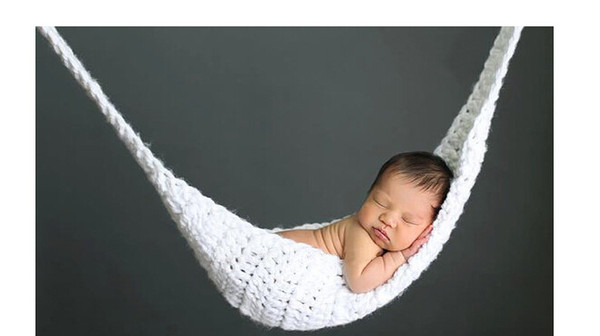 Newborn Baby Crochet Hammock Cocoon Photography Photo Props Handmade Knit Children Costumes New Hot Fashion Home Children Beds