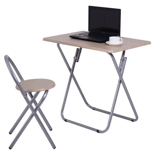 Folding Study Writing Desk Table Chair Set Kids Student Children Home School New