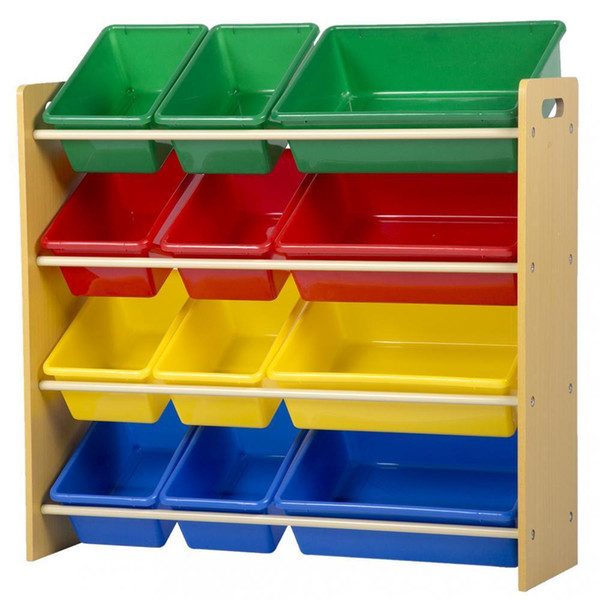 KIds Storage Box Playroom Bedroom Shelf Drawer Toy Storage, Nature 8526