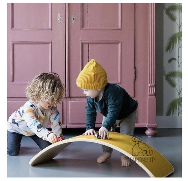 Children's seesaw Fitness Board Balance Board Yoga board Children Furniture entertainment facilities photographic props Preschool facilities