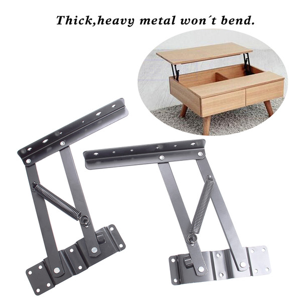 Lift Up Top Coffee Table Mechanism DIY Hardware Fitting Furniture Hinge Spring Great quality,Thick, Heavy Metal Won't Bend Coffee Table Lift