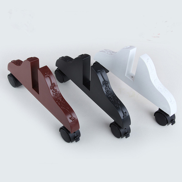 Plastic Screen stand with brake caster metal trolley base partition support upright stand room divider bracket