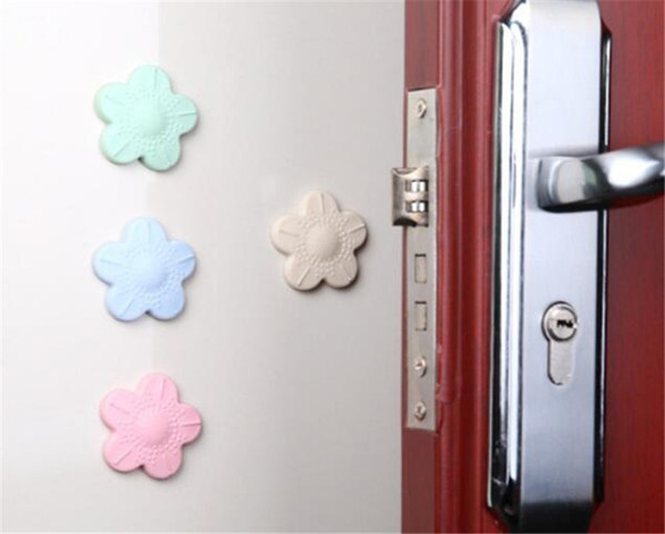 Silicone Door Handle Knob Crash Pad Wall Protectors Self Adhesive Bumper Guard Stopper Rubber Anti Collision Stop Stick