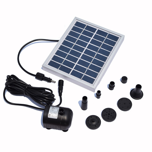 Solar Fountain Pump Water 9V 2W Solar Power Decorative Fountain Water Pumps 150L/H Pump