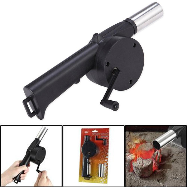 2016 Hot Cooking BBQ Fan Air Blower for Barbecue Fire Bellows Powered By Hand Crank