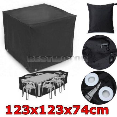 free shipping 210D Outdoor Garden Furniture Table Chairs Cover Durable and Water Resistant Protection Cover 48.43inches AQI-176
