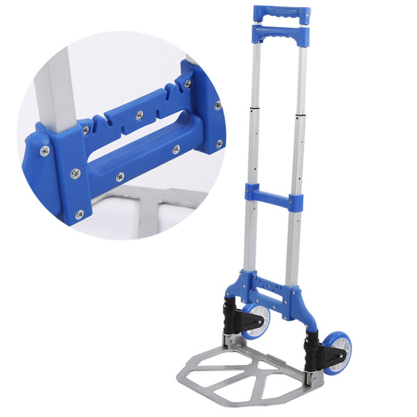 wheel Hand Travel Accessories Folding Aluminium Alloy Heavy Duty Luggage Trolley Hand Foldable Truck Wheels Rolling