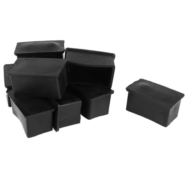 NHBR Rubber Chair Table Foot Cover Furniture Leg Protectors 25x50mm 10 Pcs