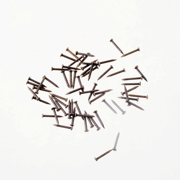 Wholesale- Free Shipping 200pcs Bronze drum nail Fit Hinges Flat Round Head Phillips Cusp Fasteners Hardware 10x2mm F1546