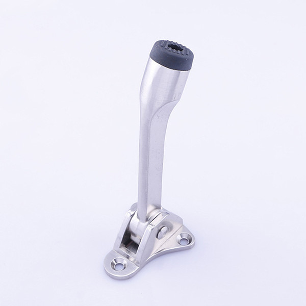 New Arrival Doorstopper Kick Down Bedroom Door Mounted Stopper Soft Rubber Head Doorstop Safety Door Stopper