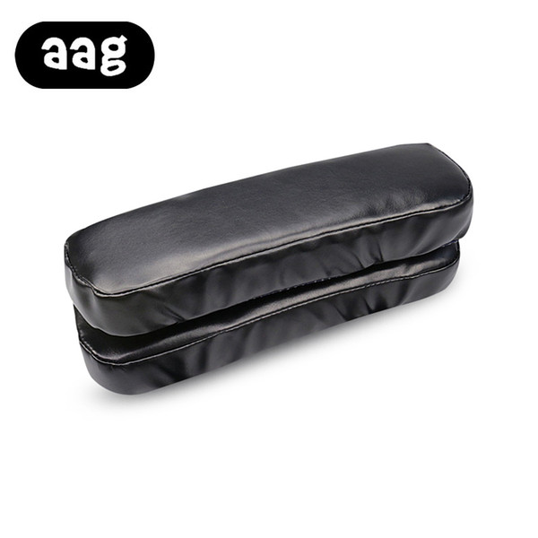 AAG Small Size Anti-Slip Design Pu Armrest Pad For Office Chair Home Furniture Accessories Black Pu Leather Armrest Pillow