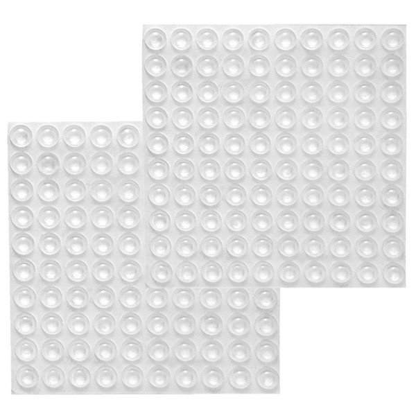 Practical Boutique 200x Transparent Rubber Feet Adhesive Bumper Pads Self Stick Bumpers Sound Dampening Door Cabinet Buffer Pad