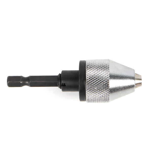 New 0.3-6.5mm Keyless Drill Chuck Screwdriver Impact Driver Adaptor 1/4