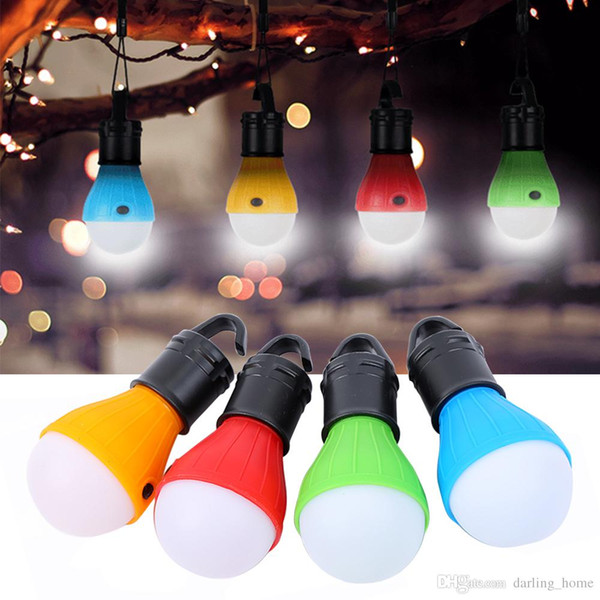 4 Colors Lantern Tent Light LED Bulb Emergency Lamp Waterproof Hanging Hook Flashlight For Camping Furniture Accessories