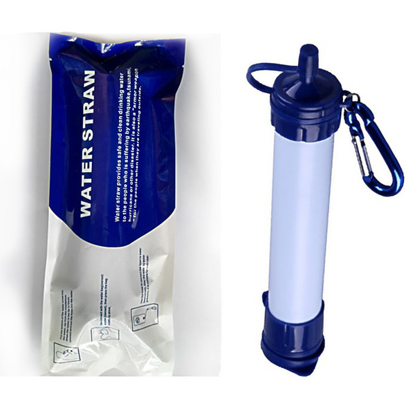 Newest Survival Personal Water Filter for Camping Hiking Backpacking and Prepping Portable Purifier is BPA Free and Lightweight Filtration