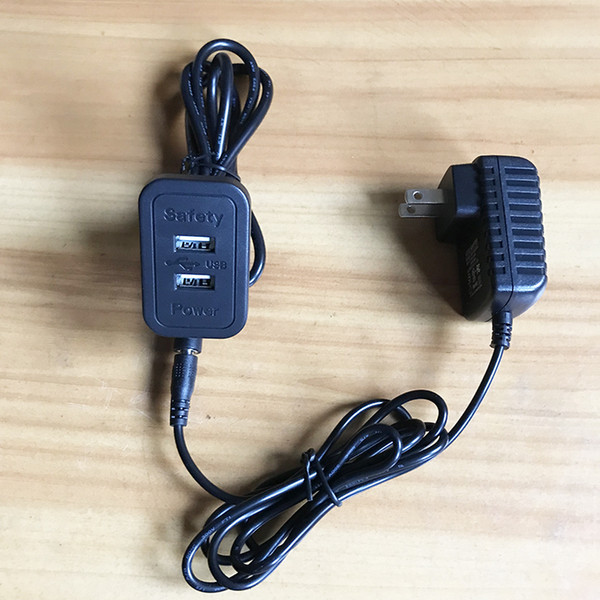 Furniture accessories AC 100-240V to Dual USB Charging Panel Black Round with Blue LED for Sofa Lift Bed Table universal