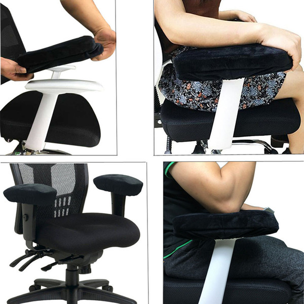1Pair/lot Memory Foam Sponge Safety Handle Removable Armrest Chair Cushion Pads Elbow Arm Rest Cover Chair Armrest Pads Sponge sets
