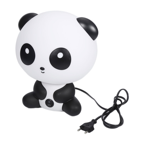 Desk Night Lights Baby Room Cartoon Panda Lamp Bed Lamp Sleeping Night Table With Bulb For Kids Bedroom Accessories