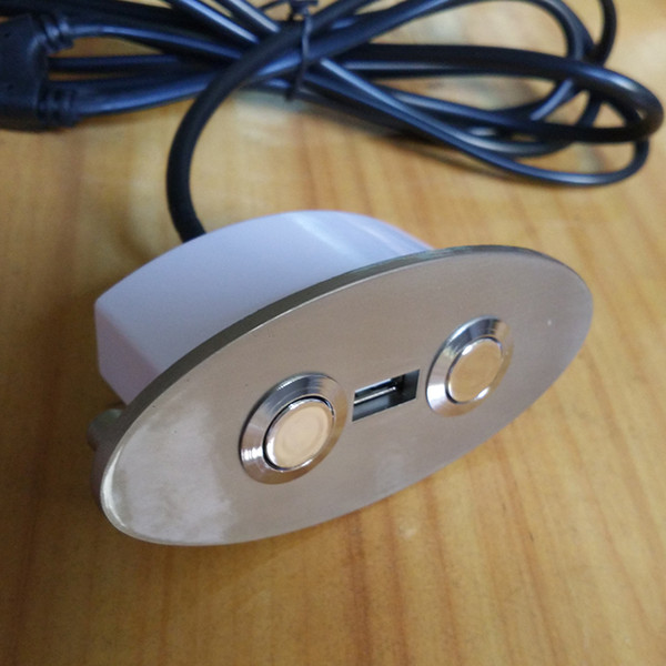 Adjustable Bed Frame Lift Chair Recline Sofa Linear Actuator Motor Metal Side Button Control Switch USB Charger Socket Blue Led Backlight