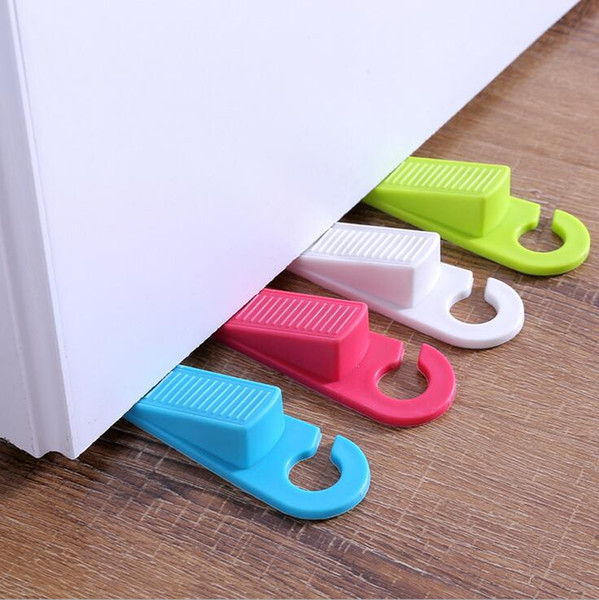 2pcs/pack cute creative colorful rubber door stopper holder doorstop wedge protection for kids baby safety