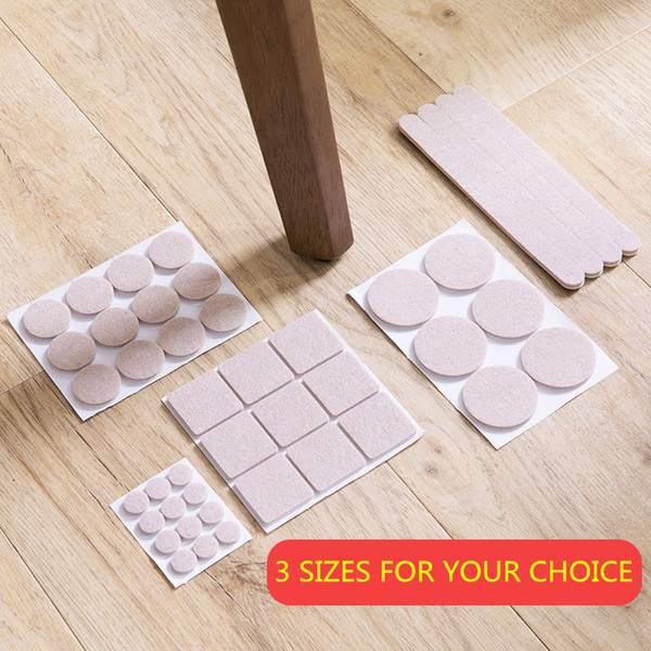 Self-Adhesive Felt Table Foot Table Chair Bench Mat Table Leg Silent Anti-Slip Cushion Anti-Wear Chair Stool Mat