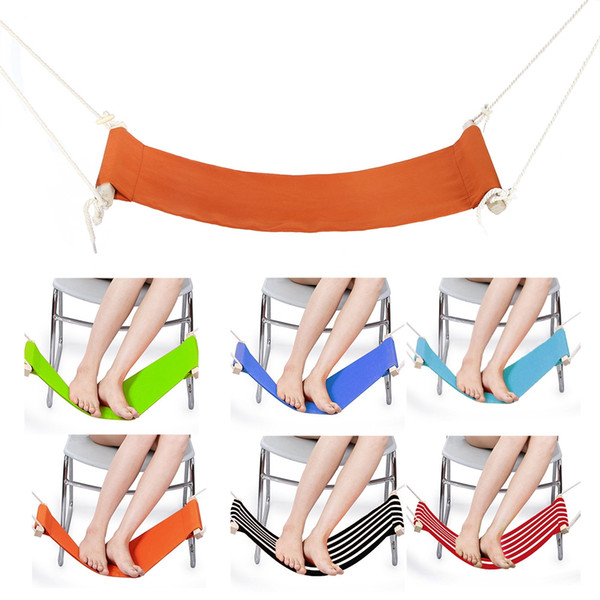 Feet Rest Pedal Adjustable Desk Foot Hammock Portable Feet Rest Pedal Office Foot Stand Disassemble Home Leisure Hanger Hammock Chair
