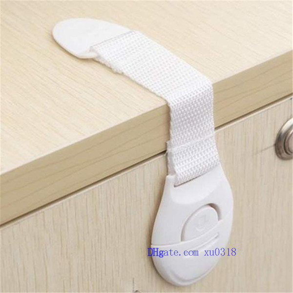 Wholesale- Cabinet Door Drawers Refrigerator Toilet Lengthened Bendy Safety Plastic Locks For Child Kid Baby Safety Cloth with safety lock