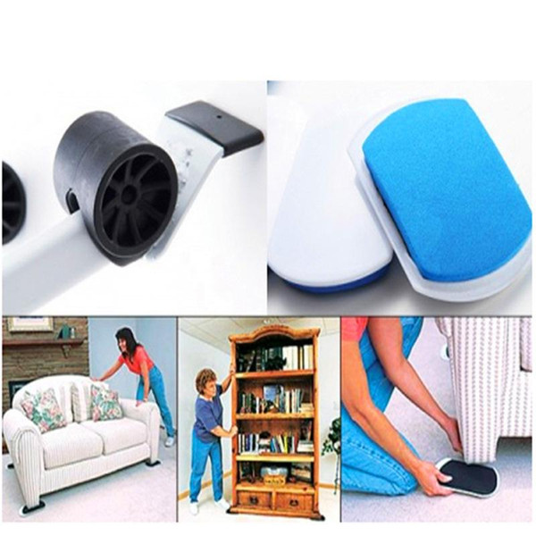 EZ Moves Steel Furniture Moving Tools Reusable Furniture Moving System Carpeted Surfaces Glide Moving Kit Retail Package Via Air Delivey