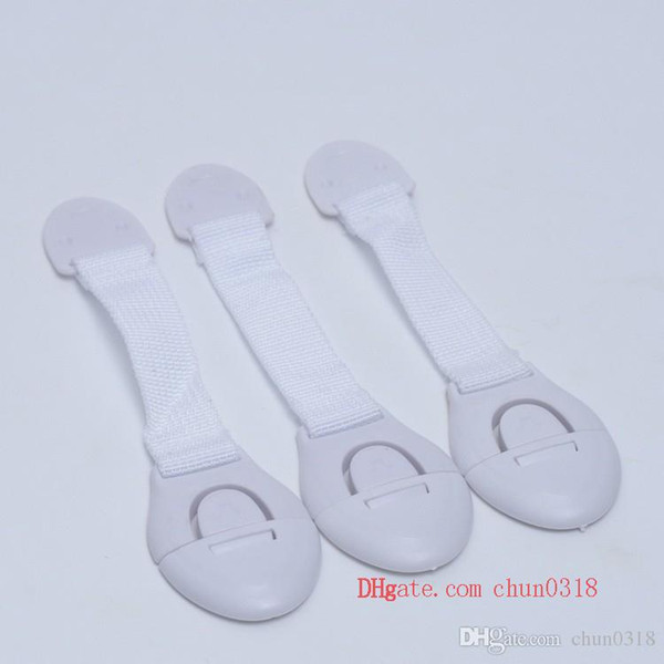 Wholesale- Cabinet Door Drawers Refrigerator Toilet Lengthened Bendy Safety Plastic Locks For Child Kid Baby Safety Cloth with safety lock