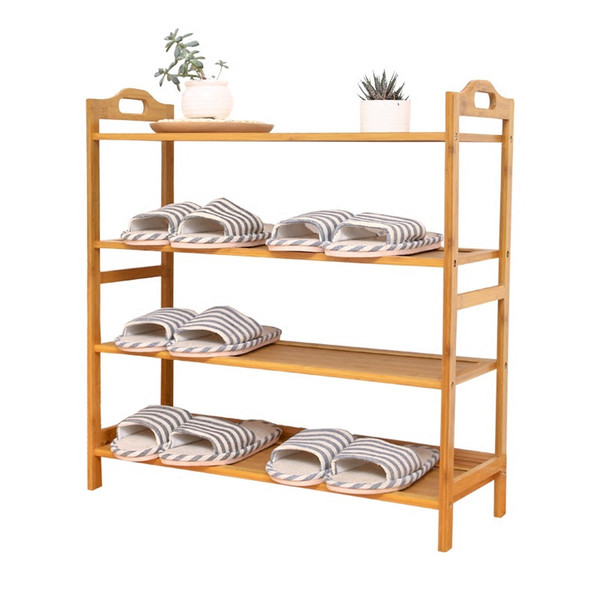 Multi Storey Home Furniture Shoe Cabinet Bamboo High Capacity Minimalism Solid Wood Originality Holder Organizer Shoes Rack Shelf 56qw5 jj
