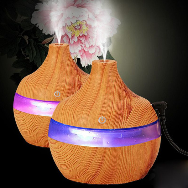 Wood Grain Aromatherapy USB Humidifier Water Droplets Air Purification essential oil aroma diffuser Creative home gra