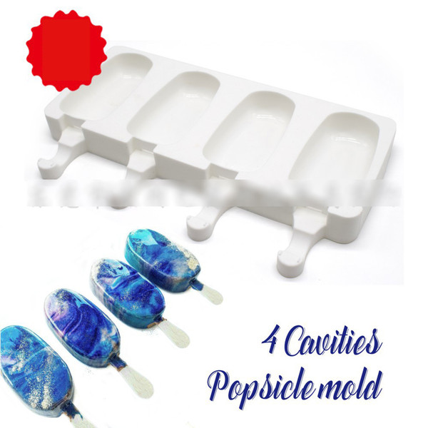 4 Mousse cake ice cream mold Chiffon cake silicone mold Dessert pudding mold silicone popsicle fashion use for cooking