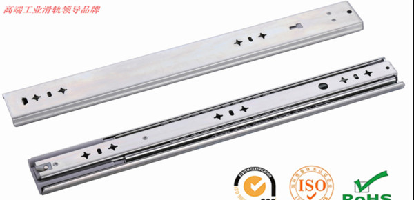 53MM wide three-section drawer slide rail 750MM long industrial slide rail weighing 113