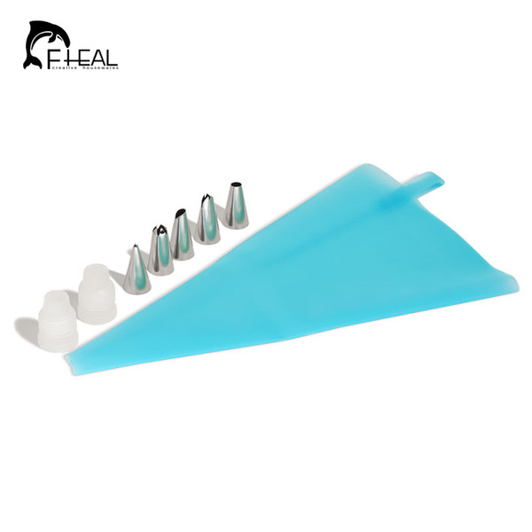 Baking Tools 51pcs/set Dessert Decorators Silicone Icing Piping Cream Pastry Bag+48 Stainless Steel Nozzle Set DIY Cake Decorating Tips