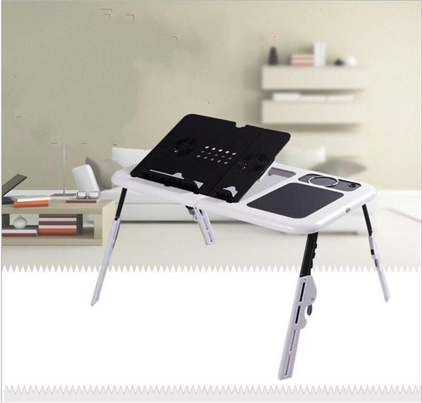 Home Laptop Table With Usb Fan Heat Dissipation Adjustable Multi Function Furniture Fold Tray Desk High hardness Good Quality 27wy ii