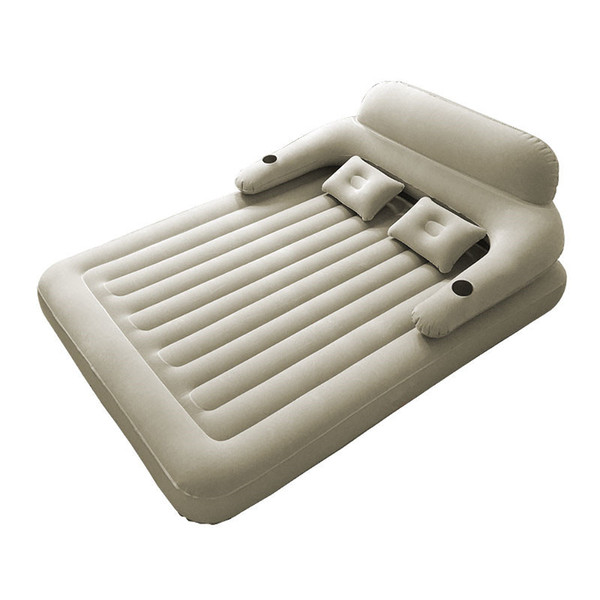 152cm*203cm*22cm Waterproof Inflatable Mattress Fast Inflatable Folding Bed With Backrest Cama Bedroom Furniture Mueble De Dormitorio