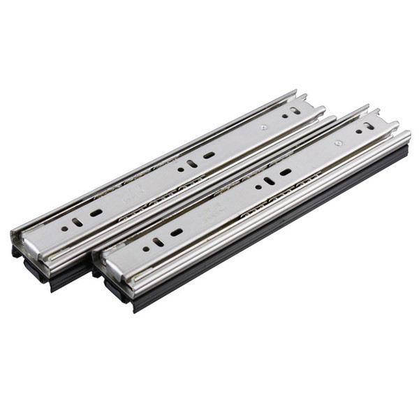 Three-section stainless steel kitchen cabinet drawer metal slide track super-long cold-rolled steel guide rail