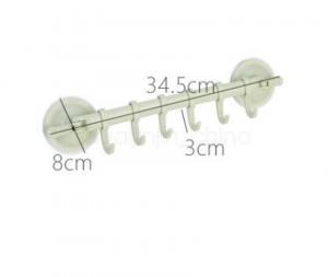 1PC Adjustable Hook Rack Double Suction Cup Towel Rack Hanging Shelves Hook Holder Lock Type Sucker Kitchen Bathroom Accessories VVA336