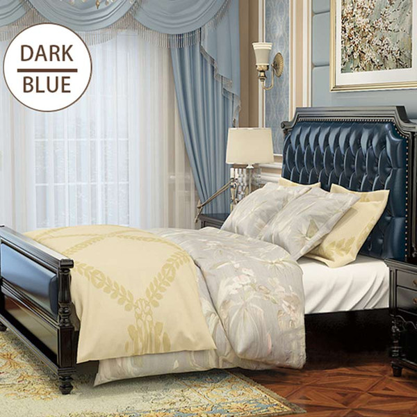 American solid wood bed double bed simple beautiful solid wood bedroom furniture soft bag back bed